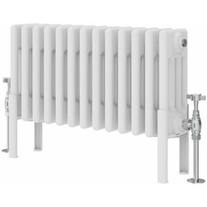 Symple Stuff Altynay Horizontal Traditional 4 Column Radiator White 300mm H x 605mm W x 140mm D Symple Stuff Altynay Horizontal Traditional 4 Column Radiator White 300mm H x 605mm W x 140mm D