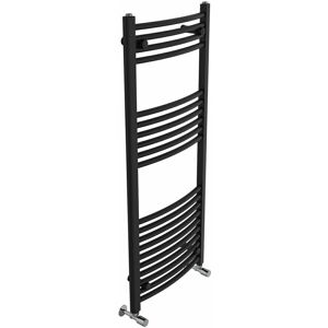 Belfry Heating Cano Curved Heated Towel Rail Radiator Bathroom Ladder Warmer Black 120cm H x 50cm W x 5.2cm D Belfry Heating Cano Curved Heated Towel Rail Radiator Bathroom Ladder Warmer Black 120cm H x 50cm W x 5.2cm D