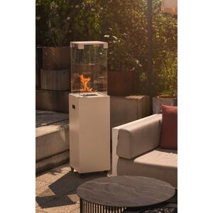Ebern Designs Planika Faro - Portable Patio Heater - 8 KW Gas Propane Fireplace with Cover Silik Grey 150cm H X 36cm W X 36cm D Ebern Designs Planika Faro - Portable Patio Heater - 8 KW Gas Propane Fireplace with Cover Silik Grey 150cm H X 36cm W X 36cm D