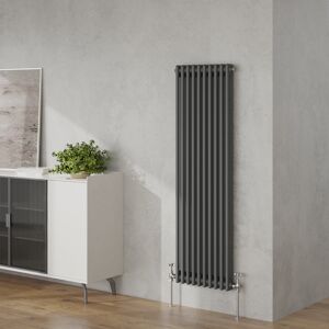 Belfry Heating Valda Vertical Traditional 2 Column Designer Radiator Anthracite 150cm H x 47cm W Belfry Heating Valda Vertical Traditional 2 Column Designer Radiator Anthracite 150cm H x 47cm W
