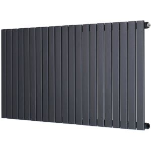 Belfry Heating Adah Horizontal Single Flat Panel Radiator Anthracite 600mm H x 1428mm W x 52mm D Belfry Heating Adah Horizontal Single Flat Panel Radiator Anthracite 600mm H x 1428mm W x 52mm D