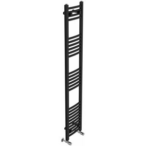 Belfry Heating Cano Curved Heated Towel Rail Radiator Bathroom Ladder Warmer Black 160cm H x 30cm W x 3.4cm D Belfry Heating Cano Curved Heated Towel Rail Radiator Bathroom Ladder Warmer Black 160cm H x 30cm W x 3.4cm D