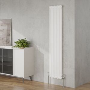 Belfry Heating Valda Vertical Traditional 2 Column Designer Radiator White 180cm H x 38cm W Belfry Heating Valda Vertical Traditional 2 Column Designer Radiator White 180cm H x 38cm W