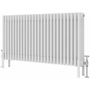 Symple Stuff Altynay Horizontal Traditional 4 Column Radiator White 600mm H x 1190mm W x 140mm D Symple Stuff Altynay Horizontal Traditional 4 Column Radiator White 600mm H x 1190mm W x 140mm D