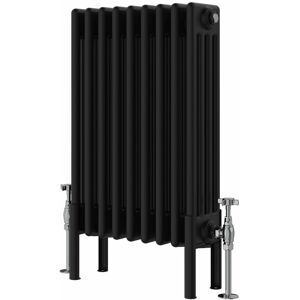Symple Stuff Altynay Horizontal Traditional 4 Column Radiator Black 600mm H x 425mm W x 140mm D Symple Stuff Altynay Horizontal Traditional 4 Column Radiator Black 600mm H x 425mm W x 140mm D
