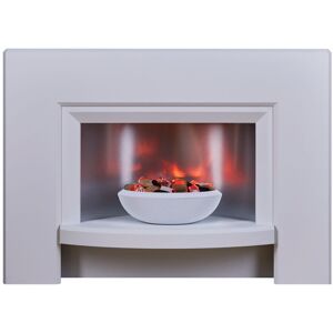 Suncrest Stockeld Electric Fire Suite White 80cm H X 111cm W X 35.4cm D Suncrest Stockeld Electric Fire Suite White 80cm H X 111cm W X 35.4cm D