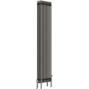 Belfry Heating Dubose Vertical Traditional 4 Column Radiator Raw Metal Grey;Raw Metal 180cm H x 38cm W x 14cm D Belfry Heating Dubose Vertical Traditional 4 Column Radiator Raw Metal Grey;Raw Metal 180cm H x 38cm W x 14cm D