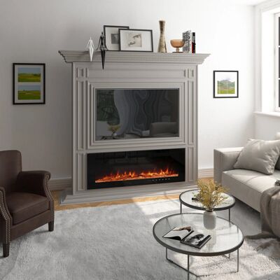 Symple Stuff Aakifa Recessed Electric Fire Black 43.2cm H x 178cm W x 10.5cm D Symple Stuff Aakifa Recessed Electric Fire Black 43.2cm H x 178cm W x 10.5cm D