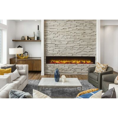 Adelynn Belfry Heating Electric Fire Black 49cm H x 205.4cm W x 23.5cm D Adelynn Belfry Heating Electric Fire Black 49cm H x 205.4cm W x 23.5cm D