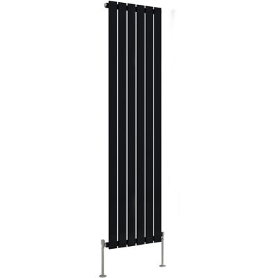 Belfry Heating Shonna Vertical Double Flat Panel Radiator Normal Black 160cm H x 54.4cm W Belfry Heating Shonna Vertical Double Flat Panel Radiator Normal Black 160cm H x 54.4cm W