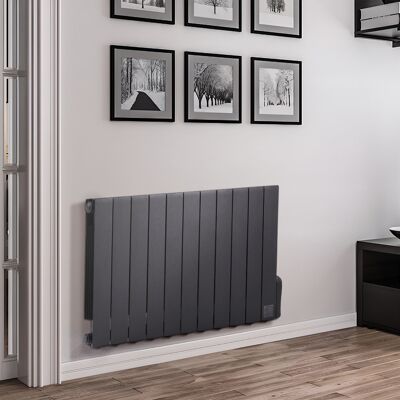 Symple Stuff 5120 BTU Electric Panel Space Heater with Adjustable Thermostat and with Digital Display Black 57.5cm H x 101cm W x 8cm D Symple Stuff 5120 BTU Electric Panel Space Heater with Adjustable Thermostat and with Digital Display Black 57.5cm H x 101cm W x 8cm D