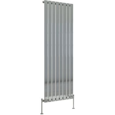 Belfry Heating Briscoe Vertical Single Flat Panel Radiator Chrome 160cm H x 54.4cm W x 5.2cm D Belfry Heating Briscoe Vertical Single Flat Panel Radiator Chrome 160cm H x 54.4cm W x 5.2cm D