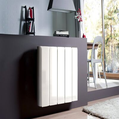 Symple Stuff 5120 BTU Electric Panel Space Heater with Adjustable Thermostat White 58cm H x 44.5cm W x 9cm D Symple Stuff 5120 BTU Electric Panel Space Heater with Adjustable Thermostat White 58cm H x 44.5cm W x 9cm D