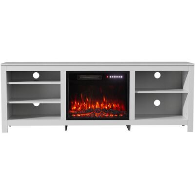 Latitude Run Electric Fireplace with Remote Control White 63.5cm H X 178cm W X 41cm D Latitude Run Electric Fireplace with Remote Control White 63.5cm H X 178cm W X 41cm D