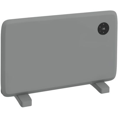 Belfry Heating Tasha 1200W Electric Panel Heater Freestanding or Wall Mounted, Grey Gray 43.5cm H X 65.5cm W X 21.5cm D Belfry Heating Tasha 1200W Electric Panel Heater Freestanding or Wall Mounted, Grey Gray 43.5cm H X 65.5cm W X 21.5cm D