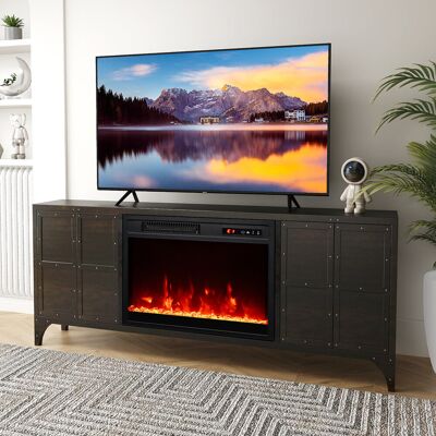 Metro 18” Electric Fireplace Insert 750W/1500W Fireplace Heater-Black Black 45.79cm H X 50.46cm W X 13.92cm D Metro 18” Electric Fireplace Insert 750W/1500W Fireplace Heater-Black Black 45.79cm H X 50.46cm W X 13.92cm D
