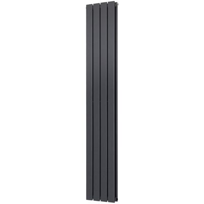Belfry Heating Shonna Vertical Double Flat Panel Radiator Anthracite 160cm H x 27.2cm W Belfry Heating Shonna Vertical Double Flat Panel Radiator Anthracite 160cm H x 27.2cm W