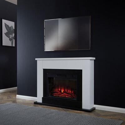 Suncrest Ryedale Electric Fireplace Suite Black 83.5cm H X 105cm W X 24.8cm D Suncrest Ryedale Electric Fireplace Suite Black 83.5cm H X 105cm W X 24.8cm D