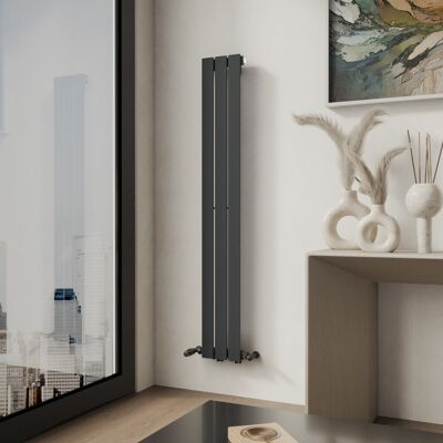 Ibathuk - Apex - Anthracite - 1600x228mm - Radiator Ibathuk - Apex - Anthracite - 1600x228mm - Radiator