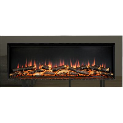 Flare Avella Grande Wall Mounted Inset Electric Fire Grey 49.2cm H X 115cm W X 16.2cm D Flare Avella Grande Wall Mounted Inset Electric Fire Grey 49.2cm H X 115cm W X 16.2cm D