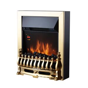 Warmlite Whitby LED Electric Fire Inset with Remote Control, 2000W yellow 59.5 H x 19.0 W x 48.3 D cm