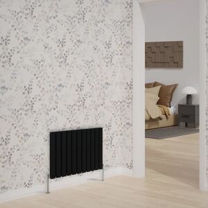 Belfry Heating Bruce Horizontal Double Flat Panel Radiators 600x748mm black 60.0 H x 74.8 W x 5.2 D cm