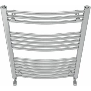 Belfry Heating Cano Curved Heated Towel Rail Radiator Bathroom Ladder Warmer gray 80.0 H x 60.0 W x 5.6 D cm