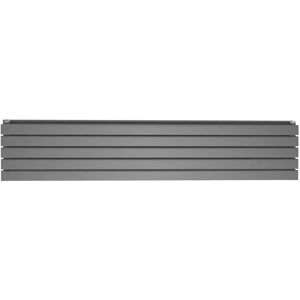 Belfry Heating Kinsley Horizontal Flat Panel Radiator gray 3.4 H x 18.0 W x 0.58 D cm