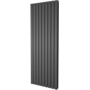 Belfry Heating Lourdes Vertical Flat Double Panel Radiator gray 180.0 H x 47.5 W cm