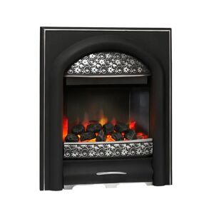 Belfry Heating Elsa Electric Inset Fire gray/black 59.6 H x 49.5 W x 14.5 D cm