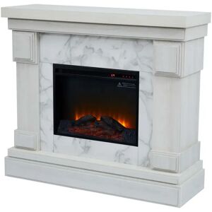 Versanora Electric Fire white 108.0 H x 120.7 W x 39.4 D cm