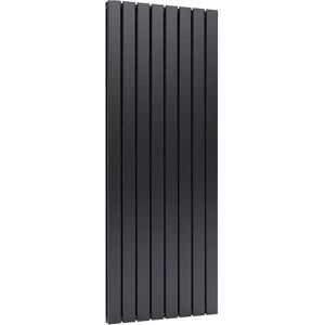 Belfry Heating Carney Vertical Flat Panel Radiator black/gray 160.0 H x 60.8 W x 6.1 D cm