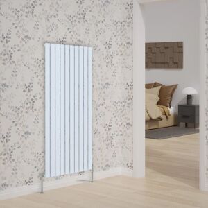 Belfry Heating Briscoe Vertical Single Flat Panel Radiator white 160.0 H x 6.8 W x 5.2 D cm