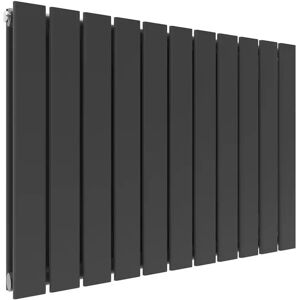 Belfry Heating Tanya Horizontal Flat Panel Radiator gray 60.0 H x 83.6 W x 6.1 D cm