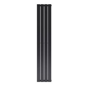 Belfry Heating Carney Vertical Flat Panel Radiator black/gray 160.0 H x 30.4 W x 6.1 D cm