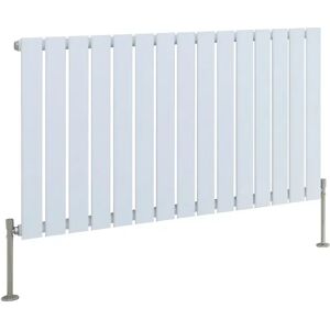 Belfry Heating Adah Horizontal Single Flat Panel Radiator white 60.0 H x 102.0 W x 5.2 D cm