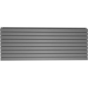 Belfry Heating Kinsley Horizontal Flat Panel Radiator gray 6.1 H x 16.0 W x 0.58 D cm