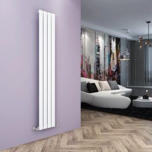 Belfry Heating Chasity Vertical Flat Panel Radiator white 180.0 H x 30.0 W x 4.9 D cm