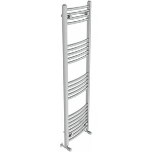 Belfry Heating Cano Curved Heated Towel Rail Radiator Bathroom Ladder Warmer gray 140.0 H x 40.0 W x 4.5 D cm