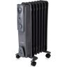 Warmlite Oil Filled Radiator with Adjustable Thermostat and Overheat Protection, 1500W gray 54.5 H x 24.0 W x 32.0 D cm