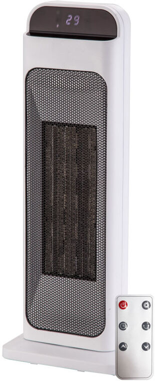 Belfry Heating Burch PTC 2000 Watt Electric Fan Tower Heater 56cm H X 21.5cm W X 13.7cm D