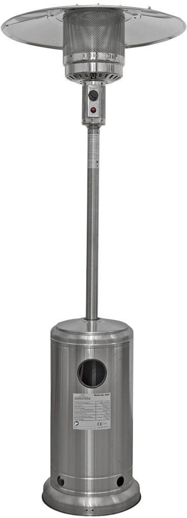 Belfry Heating Davina Propane Patio Heater Stainless Steel 220cm H X 85cm W X 85cm D