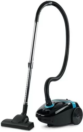 Klarstein Mister Eco Handheld Cylinder Vacuum Cleaner with Bag Klarstein Colour: Black/Blue  - Size: 178cm H X 72cm W X 35cm D