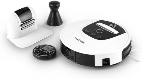 Klarstein Cleanhero Bagless Robotic Vacuum Cleaner Klarstein  - Size: 41cm H x 61cm W x 4cm D Klarstein Cleanhero Bagless Robotic Vacuum Cleaner Klarstein  - Size: 41cm H x 61cm W x 4cm D