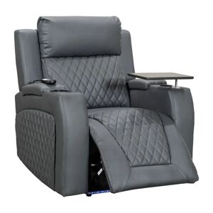 Ivy Bronx Chananya Home Theater Recliner with Massager gray 105.0 H x 90.0 W x 76.0 D cm