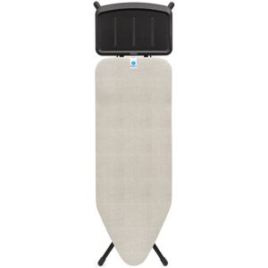 Brabantia Size C Ironing Board with Solid Steam Unit Holder Denim Grey/Black 48cm W X 7.5cm L
