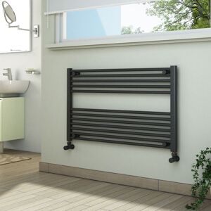 Belfry Heating Sharell Horizontal Straight Towel Rail Anthracite 60cm H x 100cm W x 3cm D