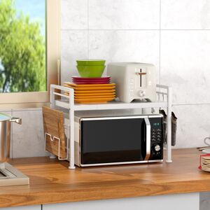 Latitude Run Afsana Steel Baker's Rack with Microwave Compatibility White 25.4cm W X 64.52cm D