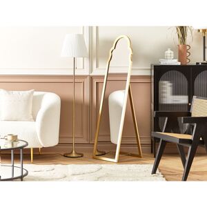 Rosdorf Park Bettsville Wood Framed Freestanding Full Length in Black Gold 150cm H X 40cm W X 60cm D