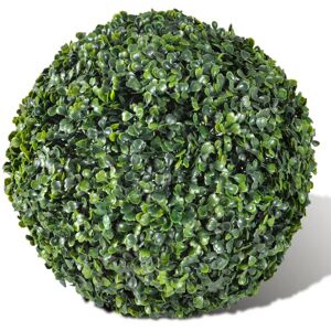 The Seasonal Aisle Faux Foliage Topiary Green 27cm H x 27cm W x 27cm D